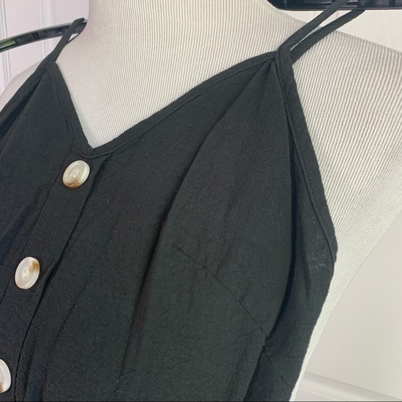 Unworn! Fit & Flare Button Detail Smocked Back Summer Dress - Picture 9 of 13